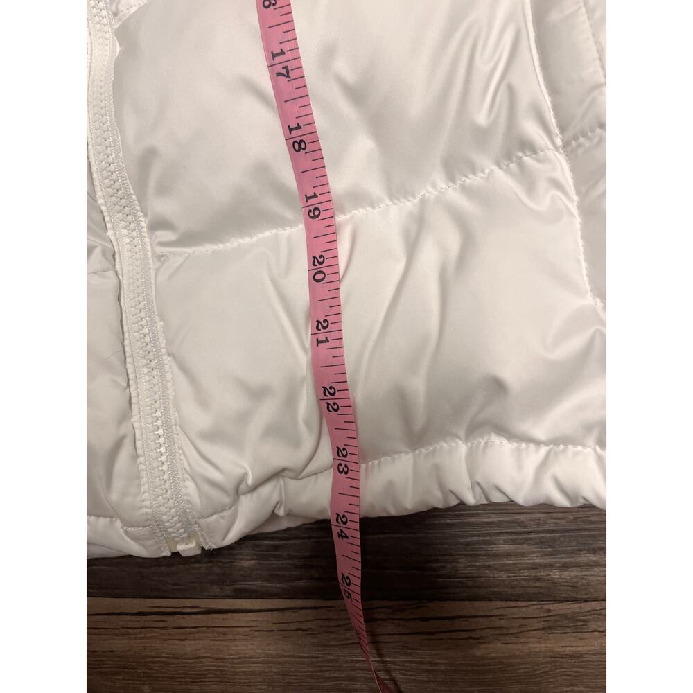 The North Face 700 Down Nuptse Vest Women M White Goose Puffer Y2K Gorpcore - Picture 14 of 15